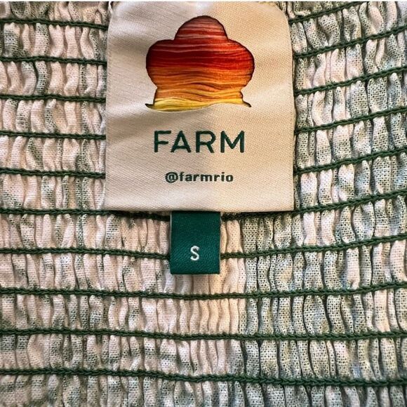 FARM RIO Tropical Green Printed Romper Size: Small NWOT - Picture 6 of 8